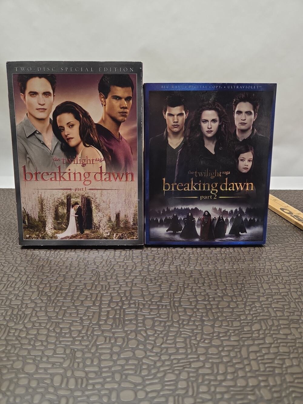 The Twilight Saga Breaking Dawn Parts 1 & 2 Blu-ray Set With Sleeves